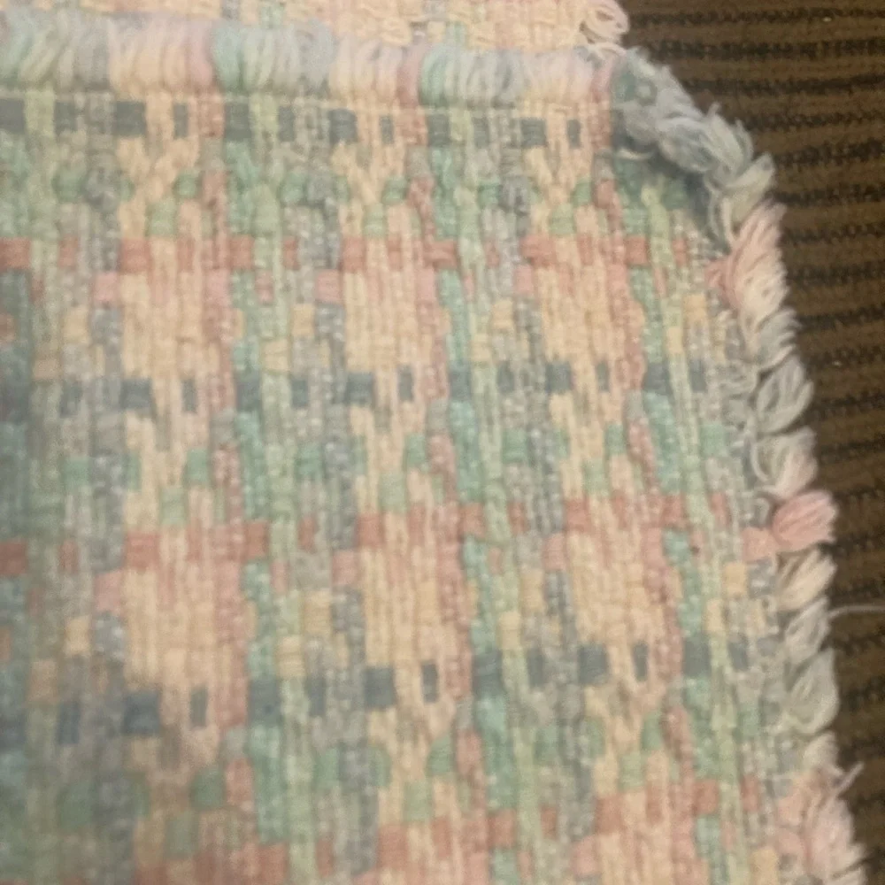 Set of 4 pastel woven cloth placemats